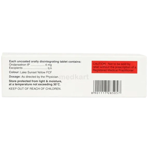 emeset 4mg tablet 10's